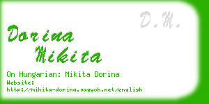 dorina mikita business card